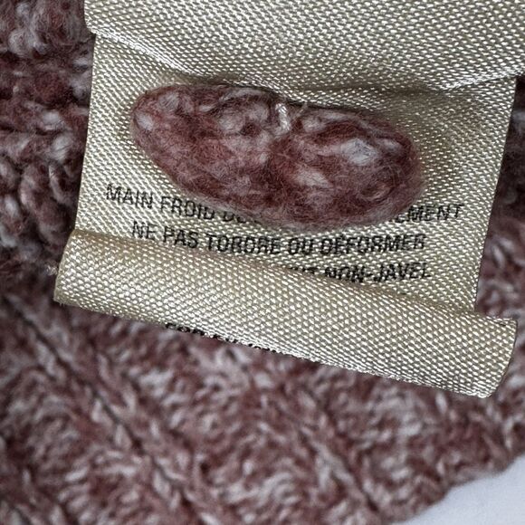 Anthropologie Angel of the North Cardigan XS Pink Marled Knit Open Front Cozy - Picture 15 of 16